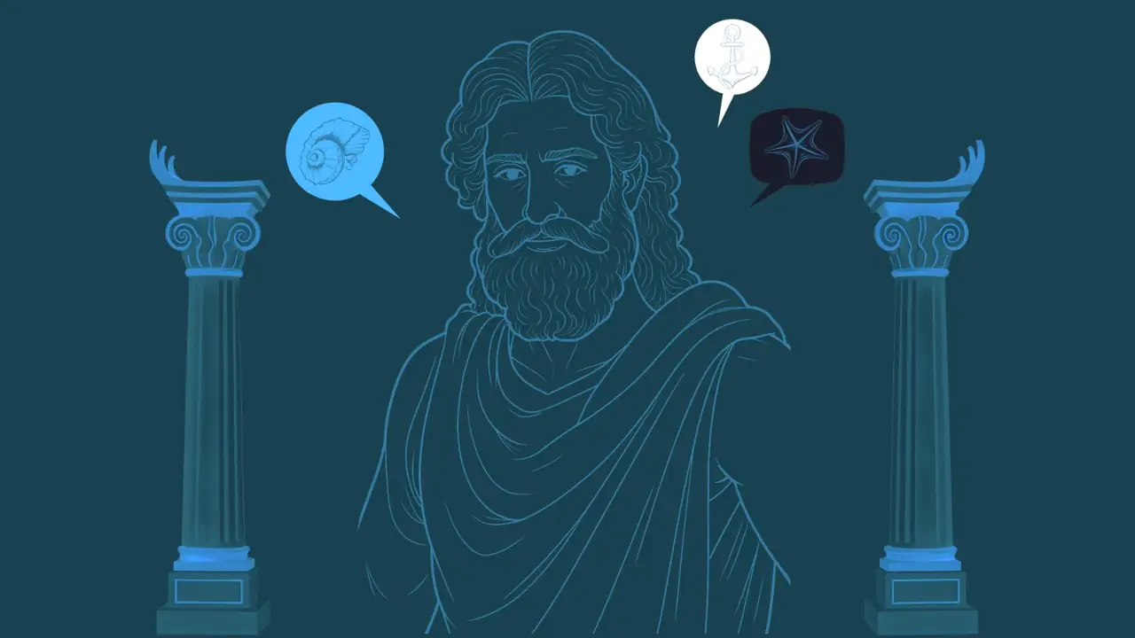 Illustration de Poséidon, extraite du film de marque